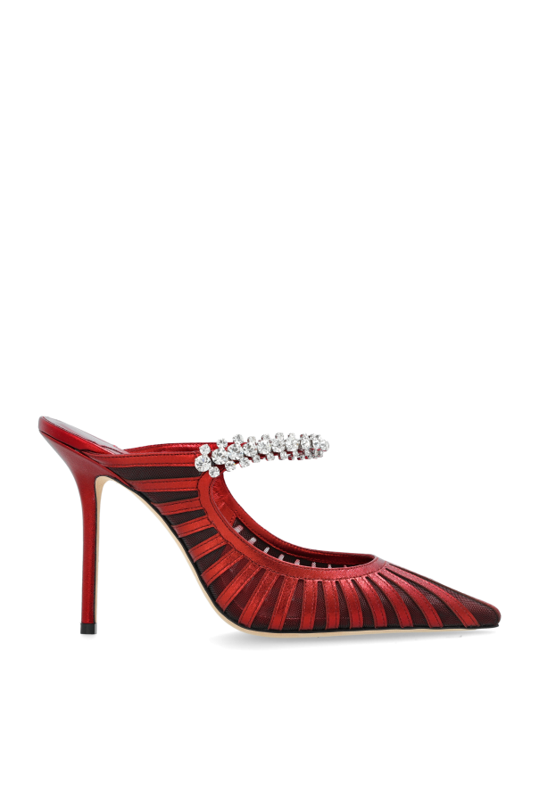 JIMMY CHOO ホワイト ポインテッドトゥ ハイヒール 24 ラブ 85 | ブライダル ホワイトメッシュ・パンプス | ジミー チュウ